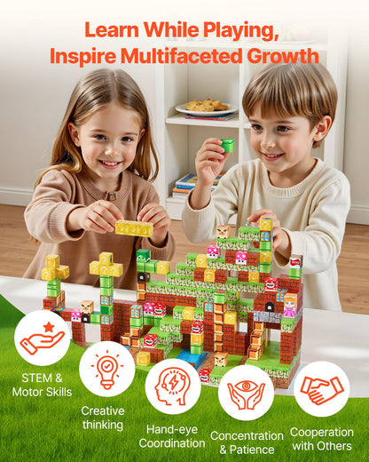 🏗️ Stronger Magnets. Taller Towers. Zero Collapses. The 100-Piece Building Lab Engineered to Keep Their Creations (and Their Confidence) Standing Tall