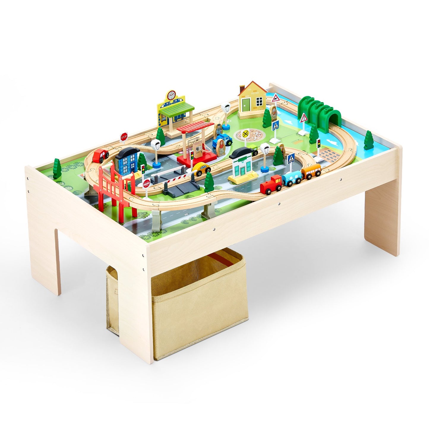 The Reversible 84-Piece Master Set That Grows From a Railway Adventure to a Homework Station in Seconds