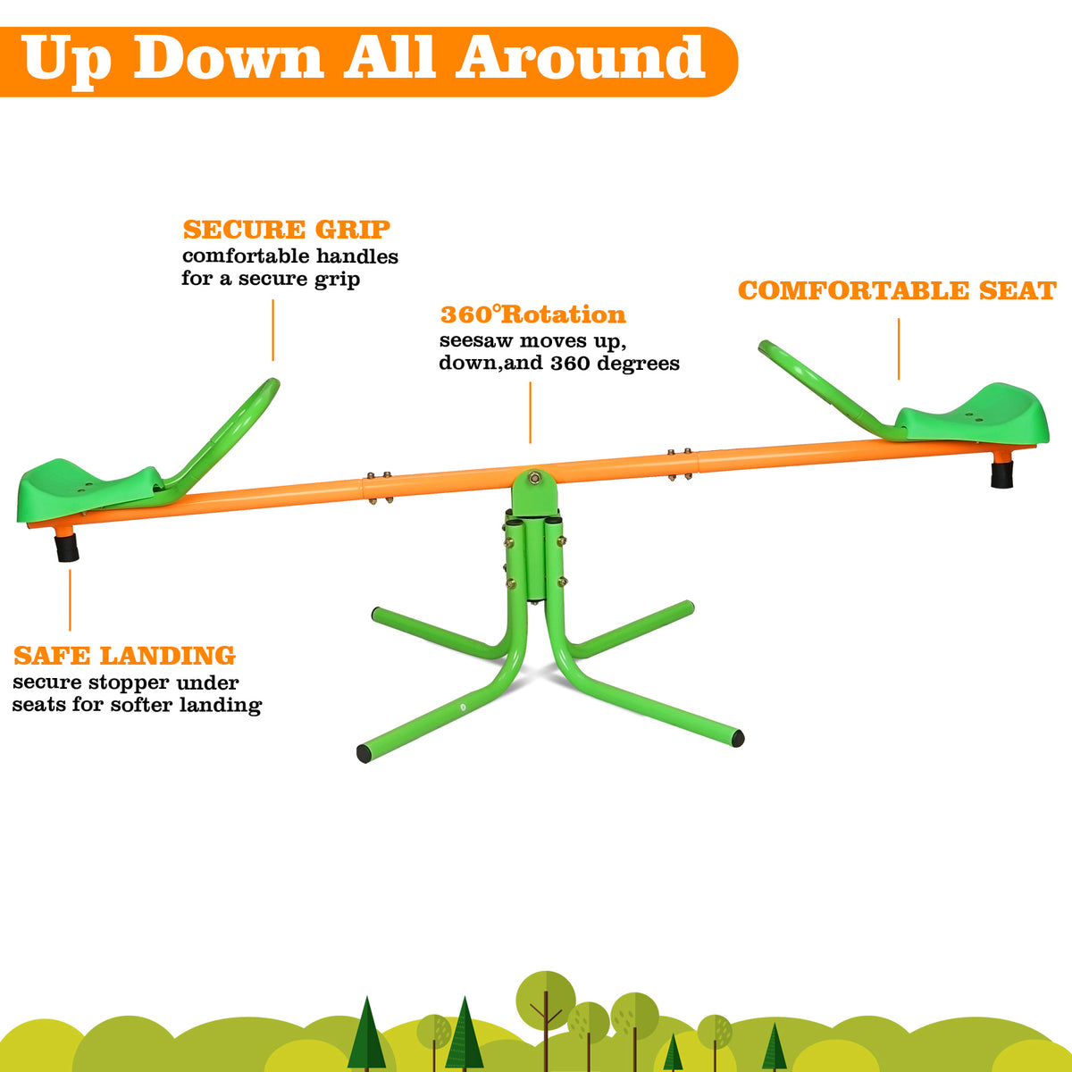360-Degree Spinning Seesaw for Kids