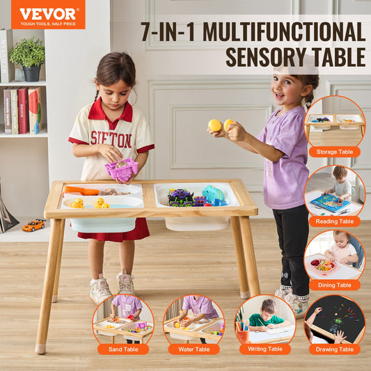 Build Big Brains on a Solid Pine Base. The 7-in-1 Sensory Station Designed to Master Fine Motor Skills, Creativity, and Cognitive Growth