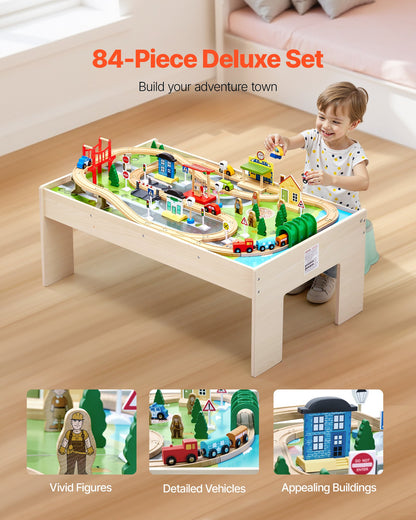 The Reversible 84-Piece Master Set That Grows From a Railway Adventure to a Homework Station in Seconds