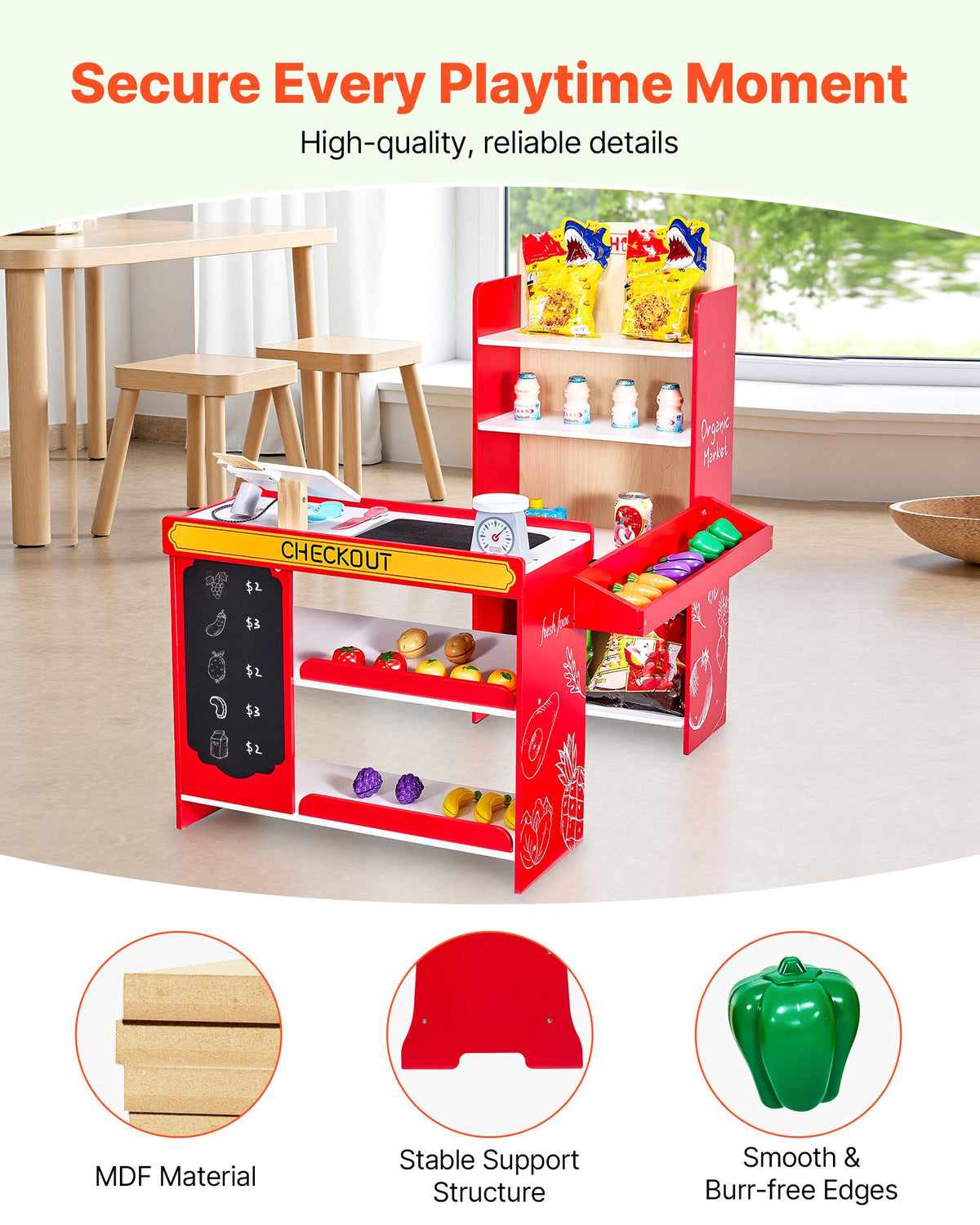 Interactive Kids Grocery Store Playset