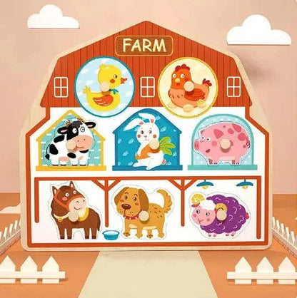 Montessori 3D Animal Puzzle – Educational Wooden Toy for Kids - Home Kartz
