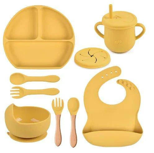 Complete 5-Piece Silicone Children's Tableware Set | Mess-Free Feeding - Home Kartz