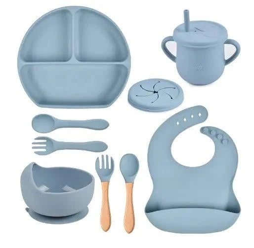 Complete 5-Piece Silicone Children's Tableware Set | Mess-Free Feeding - Home Kartz