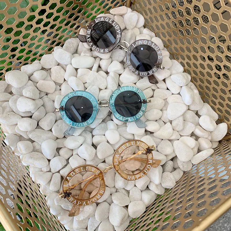 ✨ Retro Chic Meets Ultimate Eye Safety: Introducing the Buzzworthy Vintage Round Kids Sunglasses with UV400 Protection! ✨ - Home Kartz
