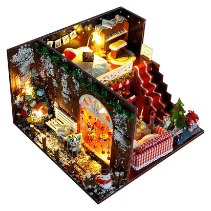 Build the Magic of Christmas - A Handcrafted Wooden House Kids Can Create & Cherish!