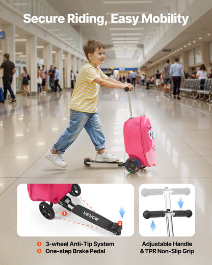 Pack Their Bags, Let Them Glide. The 20-Inch Airline-Approved Suitcase with Kinetic LED Wheels for Safer, Faster Travel