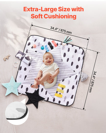One Mat, 18 Months of Discovery. The Machine-Washable Sensory Hub That Grows with Your Baby from First Look to First Steps