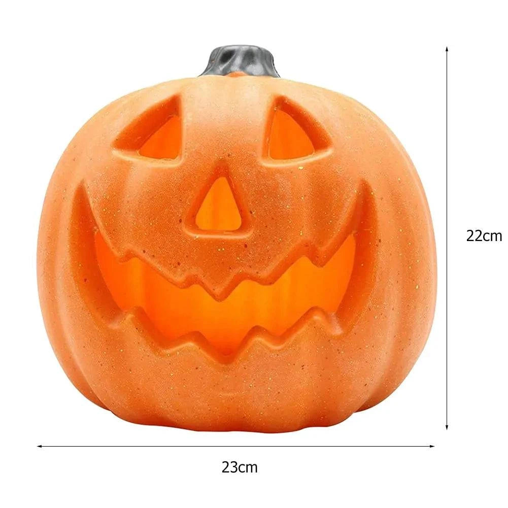 Light Up Halloween with the LED Pumpkin Lantern Night Light – Safe and Spooky Decor - Home Kartz