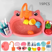 Discover the Magic of Cleaning with Our Vegetable Basin Cycle Washbasin Play Set - Home Kartz