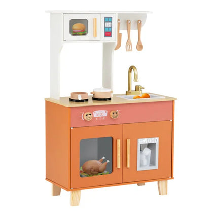 The Anti-Tip Dream Kitchen Play Set: Heirloom Quality Meets Total Peace of Mind. Realistic Faucet, Working Ice Dispenser, & 100% Non-Toxic