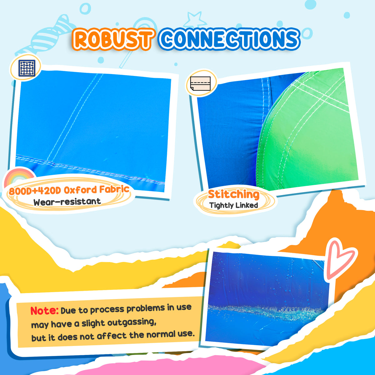 6-in-1 Inflatable Water Slide and Splash Pool