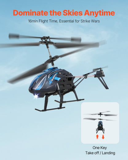 Remote Control Helicopter Toy with LED Lights