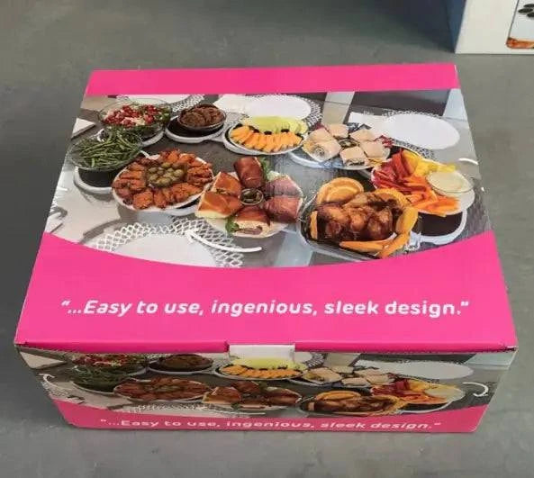 Food Tray – Rotating Portable Tray for Easy Dining and Sharing - Home Kartz