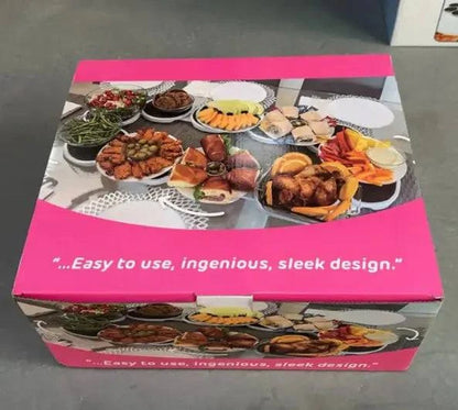 Food Tray – Rotating Portable Tray for Easy Dining and Sharing - Home Kartz