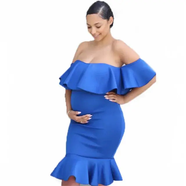 ✨ Embrace Your Radiance: Introducing the Ethereal Glow Maternity Photo Shoot Dress! ✨ - Home Kartz