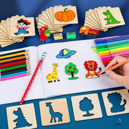 Spark Creativity with Our Children's Painting Template Drawing Tools Set – Perfect for Young Artists - Home Kartz