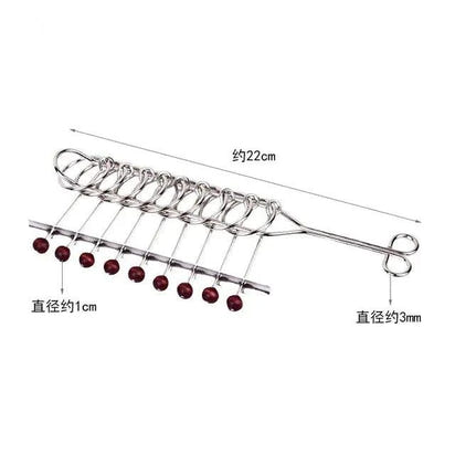 8-Piece Metal Montessori IQ Brain Teaser Puzzle Set – Fun & Challenging Puzzles for All Ages - Home Kartz