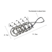 8-Piece Metal Montessori IQ Brain Teaser Puzzle Set – Fun & Challenging Puzzles for All Ages - Home Kartz