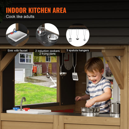 🏡 Their First Home, Right in Your Backyard. The Officially Licensed Cedar Wood Cottage That Turns Outdoor Play into a Lifetime of Core Memories