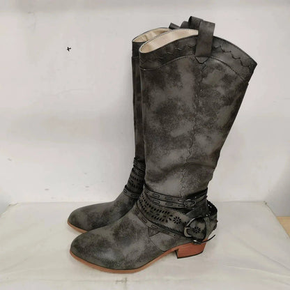 👢 Women's High Boots | Fashion-Forward Over The Knee Boots with Side Zipper 🌟 - Home Kartz