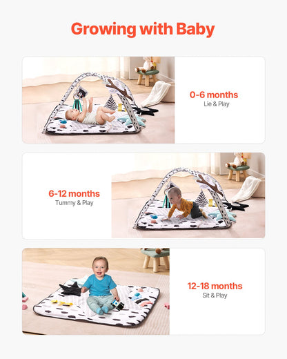 One Mat, 18 Months of Discovery. The Machine-Washable Sensory Hub That Grows with Your Baby from First Look to First Steps