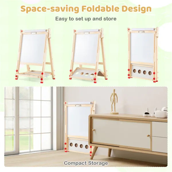 🎨 From First Scribbles to Fine Art. The Adjustable 3-in-1 Wooden Studio That Grows With Your Child from Ages 3 to 14