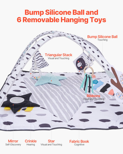 One Mat, 18 Months of Discovery. The Machine-Washable Sensory Hub That Grows with Your Baby from First Look to First Steps