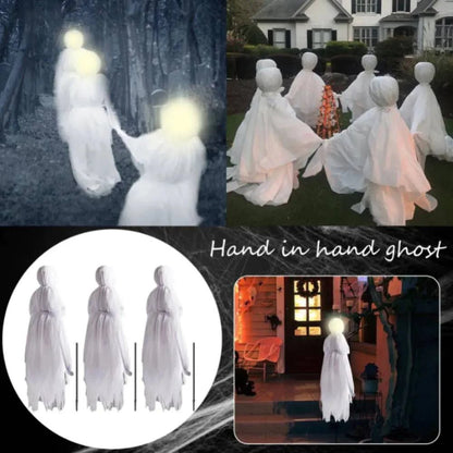 Enchant Your Halloween: Holding Hands Ghost Decoration – Perfect for Outdoor and Garden Displays - Home Kartz