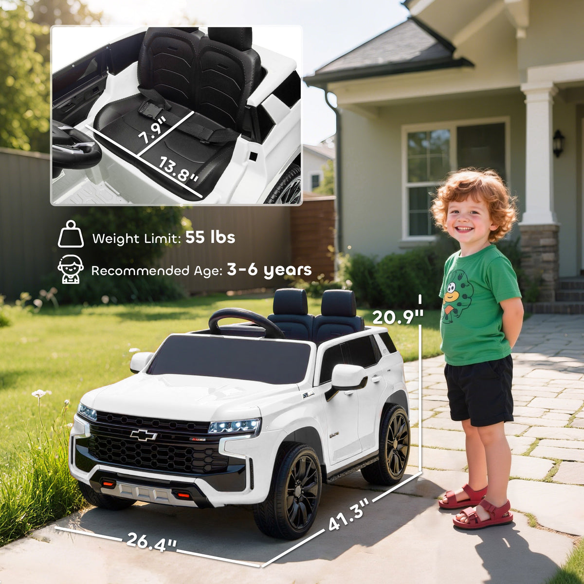 12V Electric Ride-On Car with Parental Remote