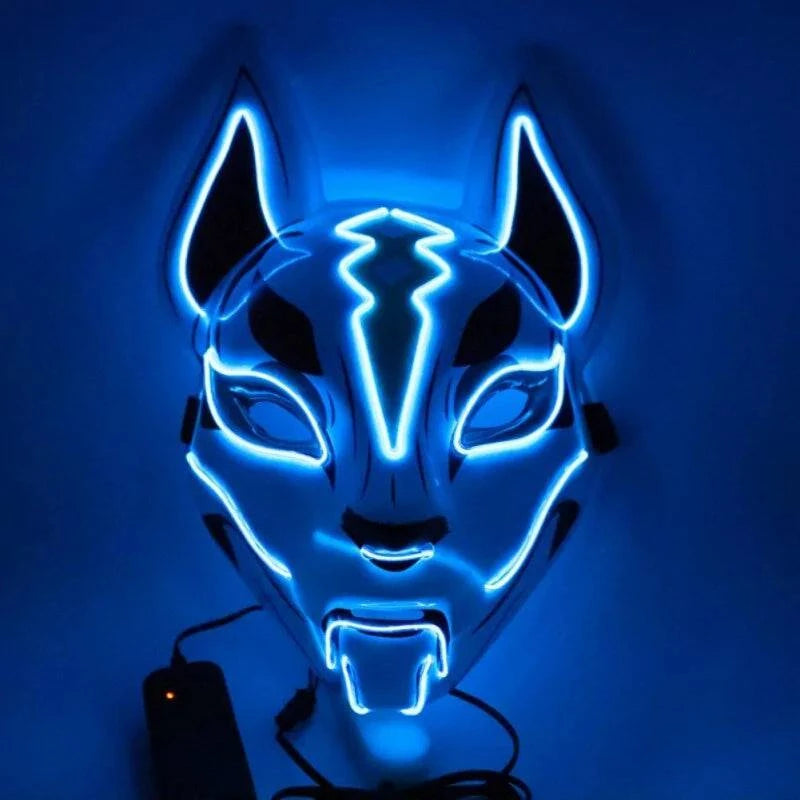 Illuminate Your Look with the Neon LED Luminous Joker Mask for Halloween and Parties 🎃 - Home Kartz