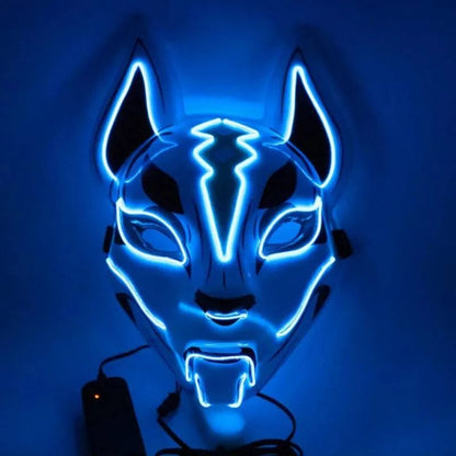 Illuminate Your Look with the Neon LED Luminous Joker Mask for Halloween and Parties 🎃 - Home Kartz