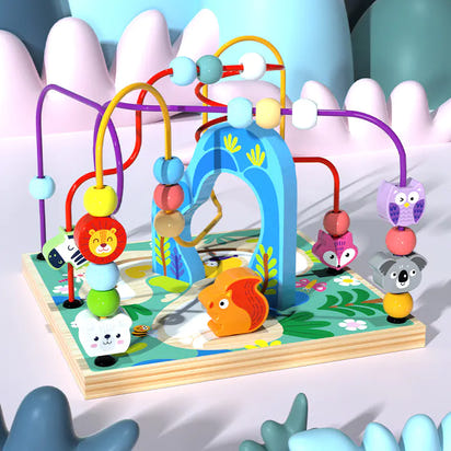 Endless Ways to Learn & Play : The Large Wooden Bead Box That Boosts Focus, Counting, and Creativity