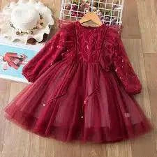 Shine Bright in Every Occasion with Our Spring Sequins Dress for Kids - Home Kartz