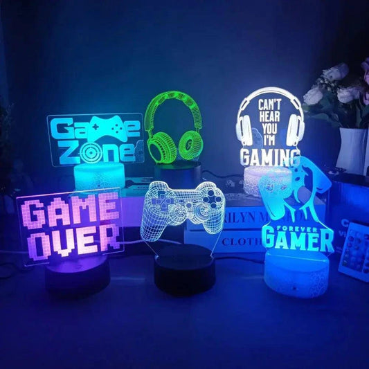 3D LED Gaming Lamp – Transform Your Game Room with Customizable Lighting - Home Kartz
