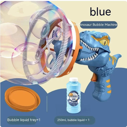 Experience Prehistoric Playtime Fun with the Handheld Dinosaur Bubble Blower Toy - Home Kartz