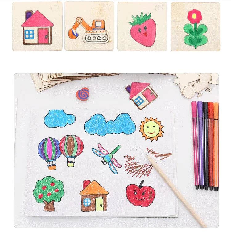 Spark Creativity with Our Children's Painting Template Drawing Tools Set – Perfect for Young Artists - Home Kartz
