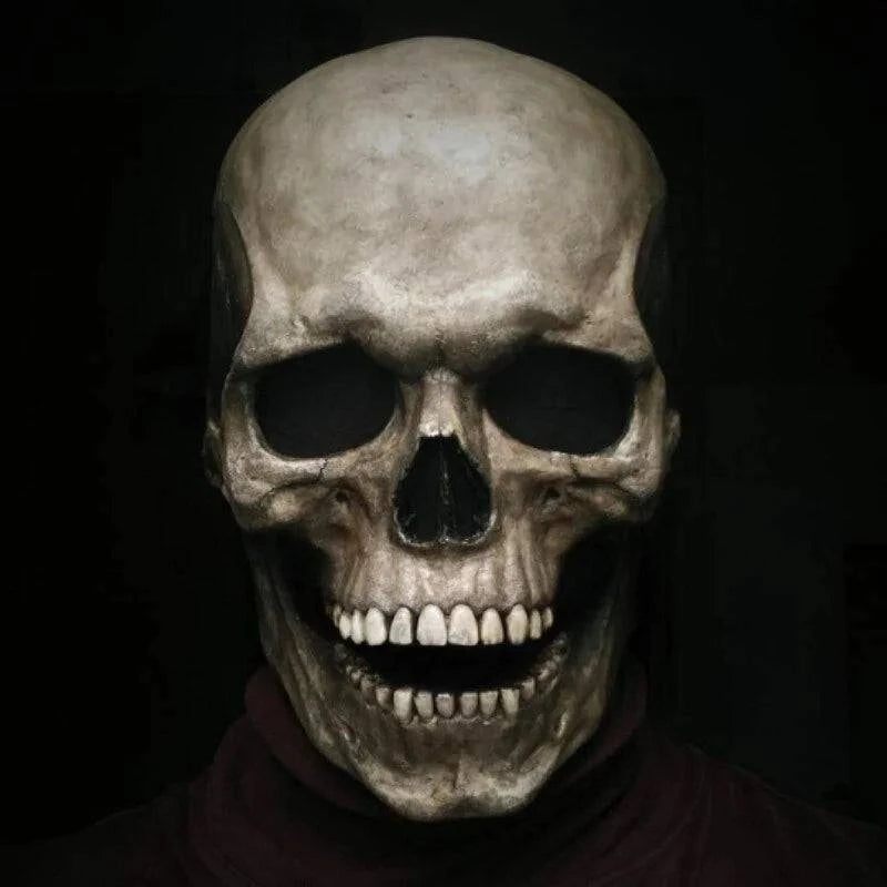 Full Head Skull Skeleton Mask - Realistic Halloween Mask - Home Kartz