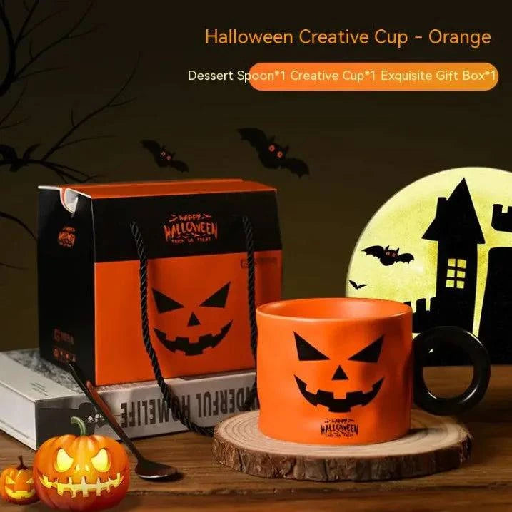 Pumpkin Charm Ceramic Mug – Halloween Party Mug and Festive Decor - Home Kartz