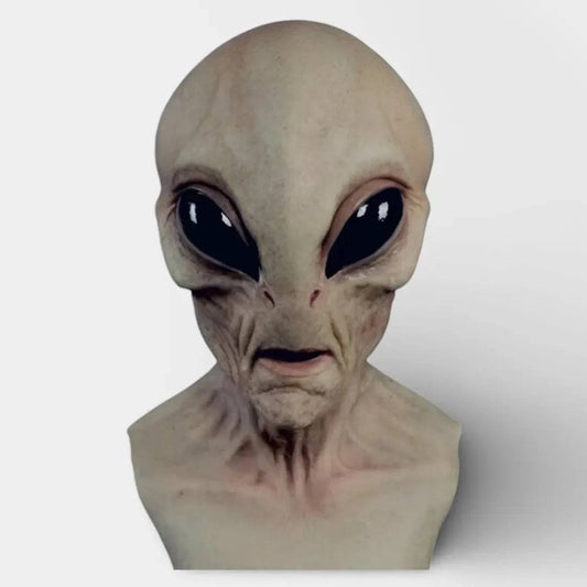 Alien mask Halloween,
Realistic alien mask cosplay,
Full-head alien mask,
Latex alien mask,
Alien mask for parties,
Alien cosplay mask,
Sci-fi costume alien mask,
Hand-painted alien mask,
Alien mask for adults