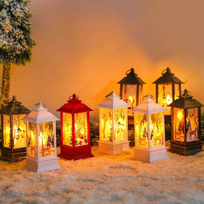 Illuminate Your Home with Christmas Lantern Light – Warm Festive LED Holiday Décor - Home Kartz