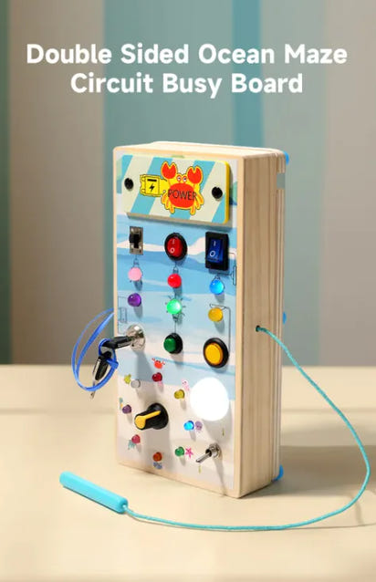 Drive, Turn & Learn - Build Focus and Coordination with This Montessori Puzzle Wheel!