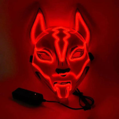 Illuminate Your Look with the Neon LED Luminous Joker Mask for Halloween and Parties 🎃 - Home Kartz