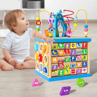 Endless Ways to Learn & Play : The Large Wooden Bead Box That Boosts Focus, Counting, and Creativity