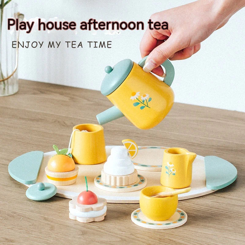 Host the Perfect Tea Time - Montessori Wooden Playset for Little Storytellers!