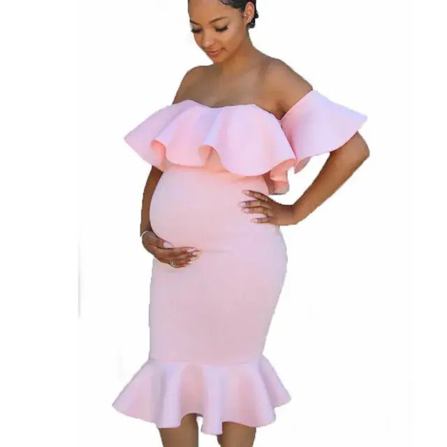 ✨ Embrace Your Radiance: Introducing the Ethereal Glow Maternity Photo Shoot Dress! ✨ - Home Kartz