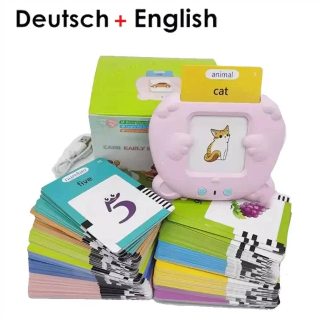 Multilingual Learning Flash Cards for Kids - English, German Audio Fun - Home Kartz