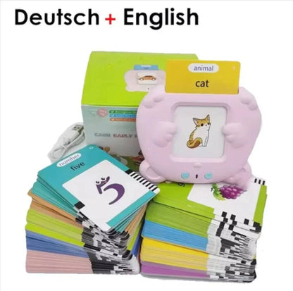Multilingual Learning Flash Cards for Kids - English, German Audio Fun - Home Kartz