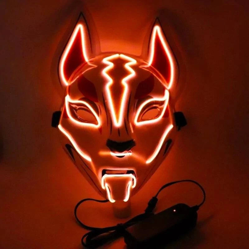 Illuminate Your Look with the Neon LED Luminous Joker Mask for Halloween and Parties 🎃 - Home Kartz
